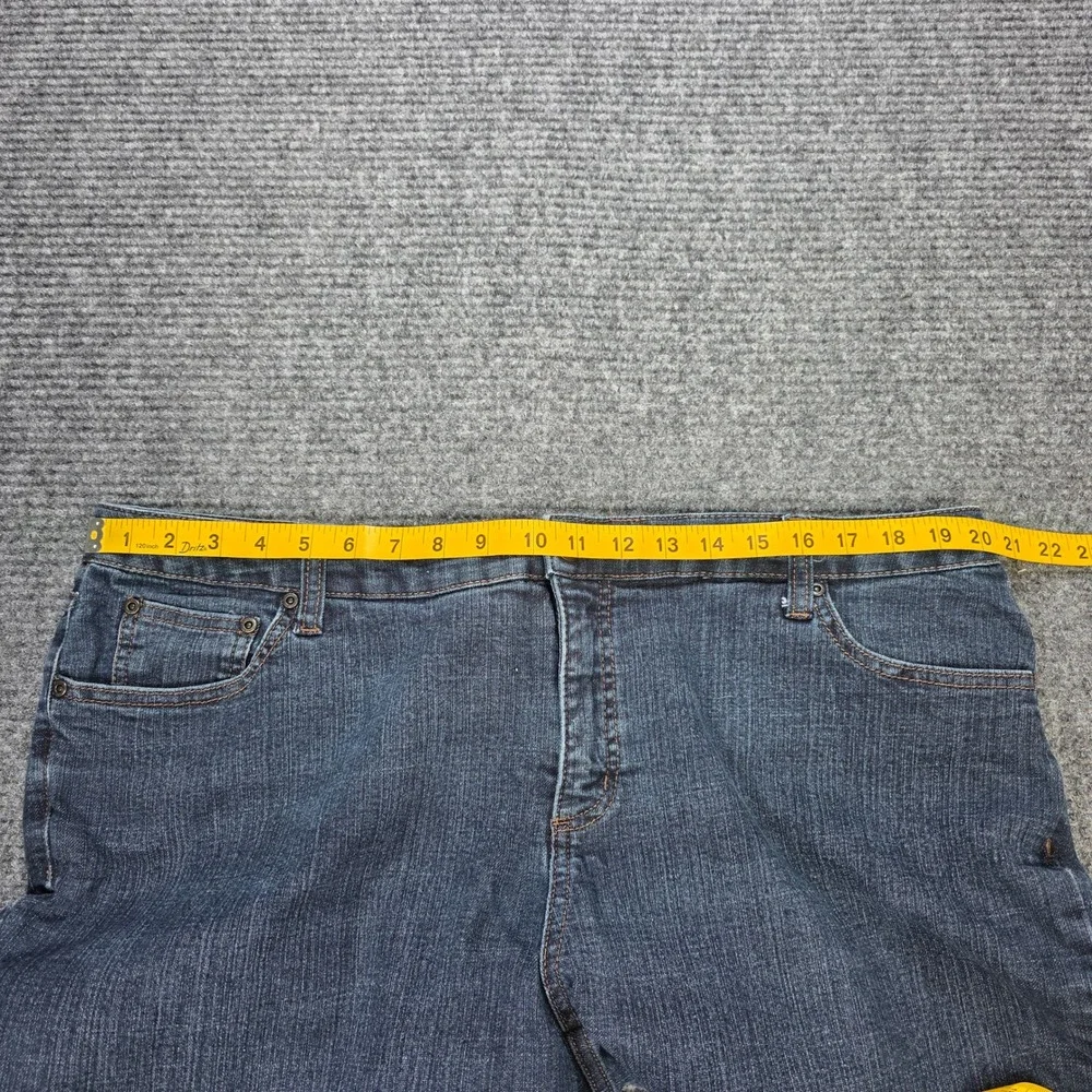 St. John's Bay‎ Bootcut Jeans Women's Size 20W Dark Wash Blue Stretch High Rise